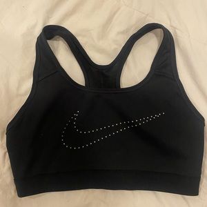 Nike cut out back bra
